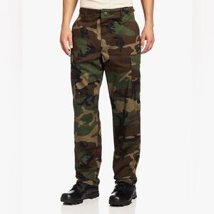 USGI Golden MFG Co Woodland Camo Combat Trousers - Large Regular
